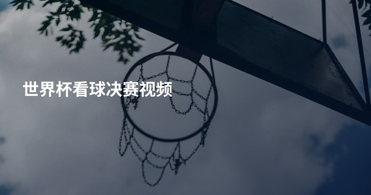 世界杯看球决赛视频
