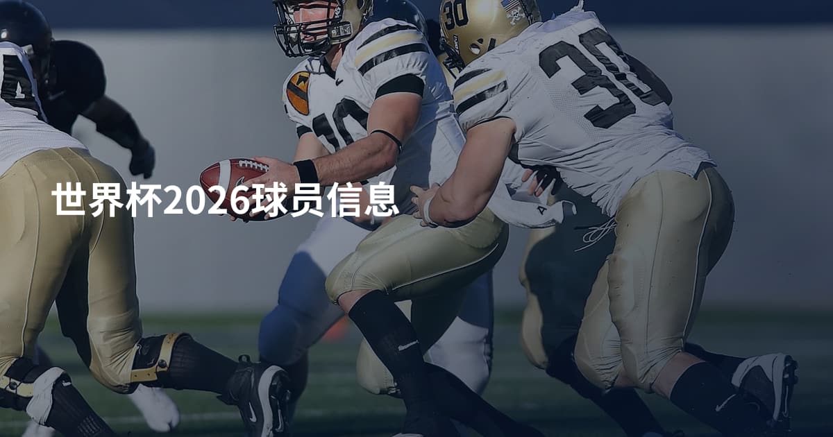 世界杯2026球员信息