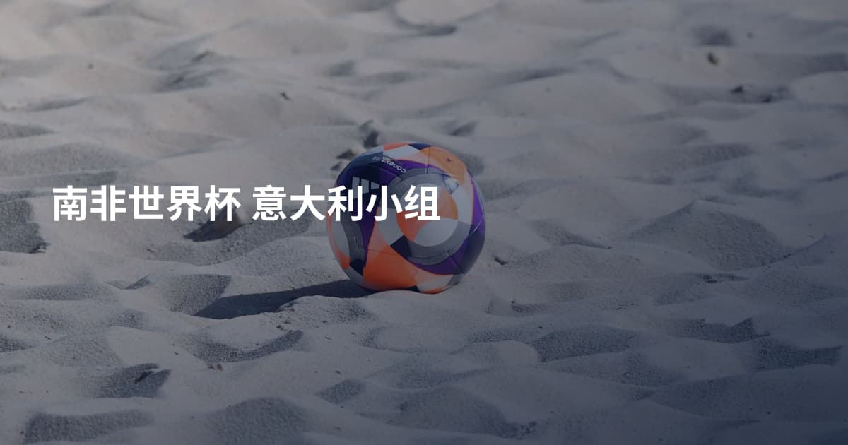 南非世界杯 意大利小组