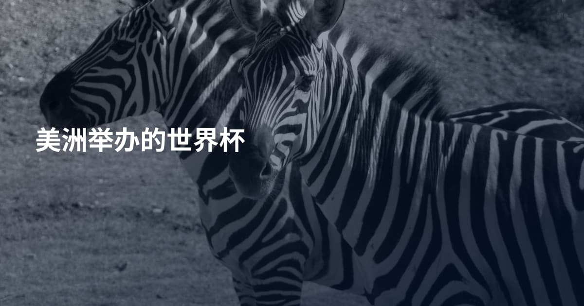 美洲举办的世界杯