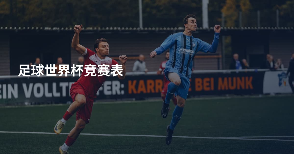 足球世界杯竞赛表