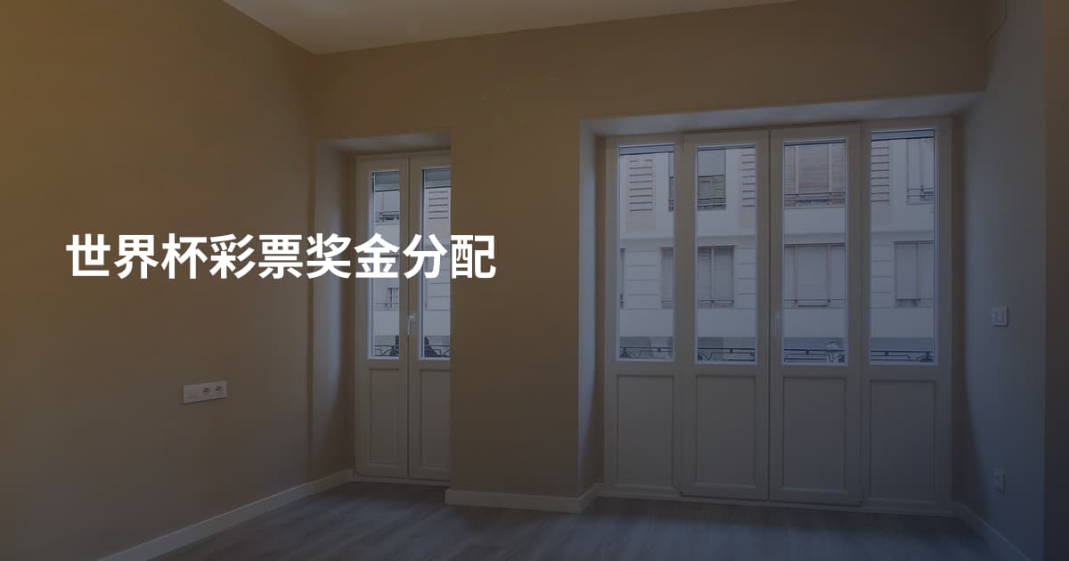 世界杯彩票奖金分配