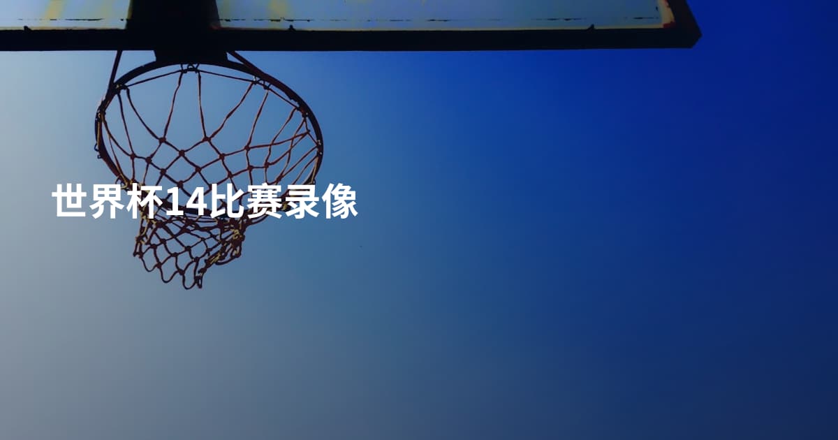世界杯14比赛录像