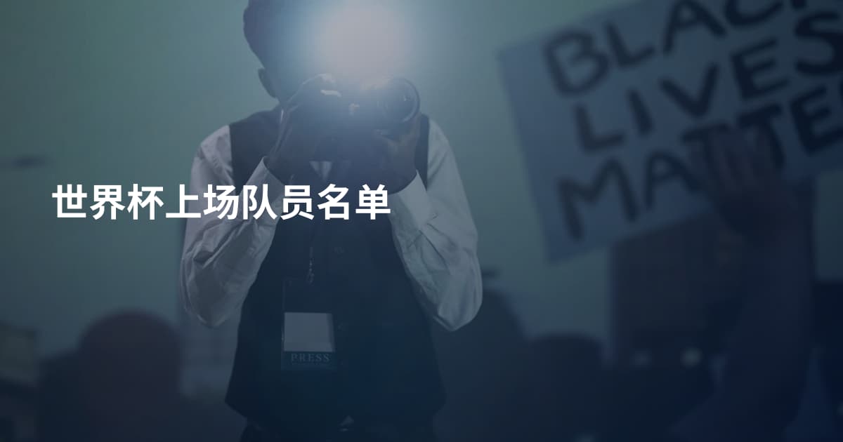世界杯上场队员名单