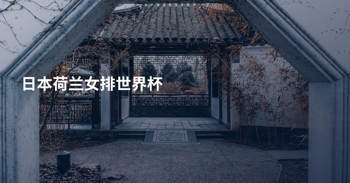 日本荷兰女排世界杯