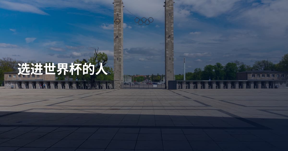 选进世界杯的人