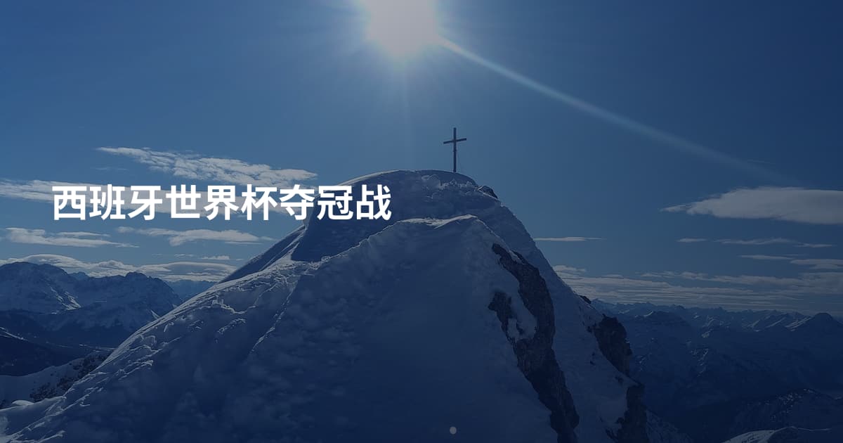 西班牙世界杯夺冠战