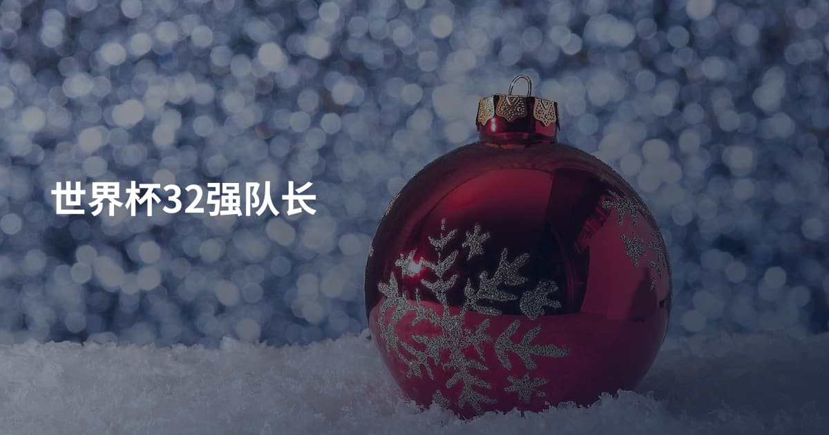 世界杯32强队长