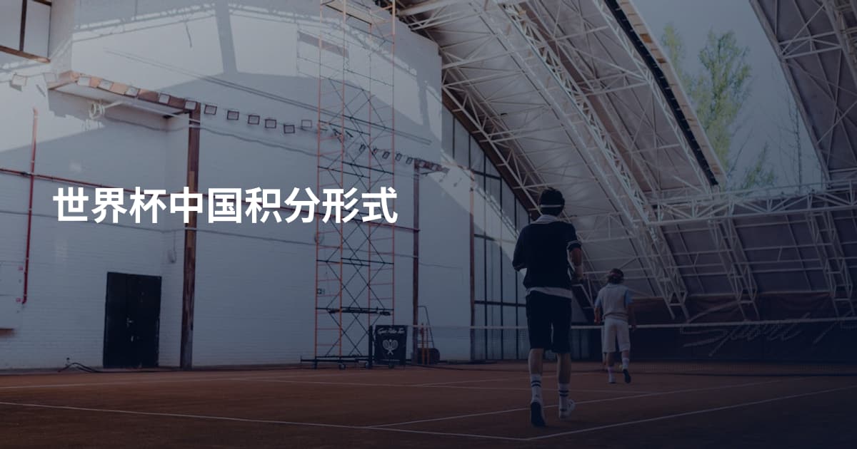 世界杯中国积分形式