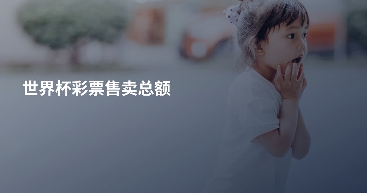 世界杯彩票售卖总额