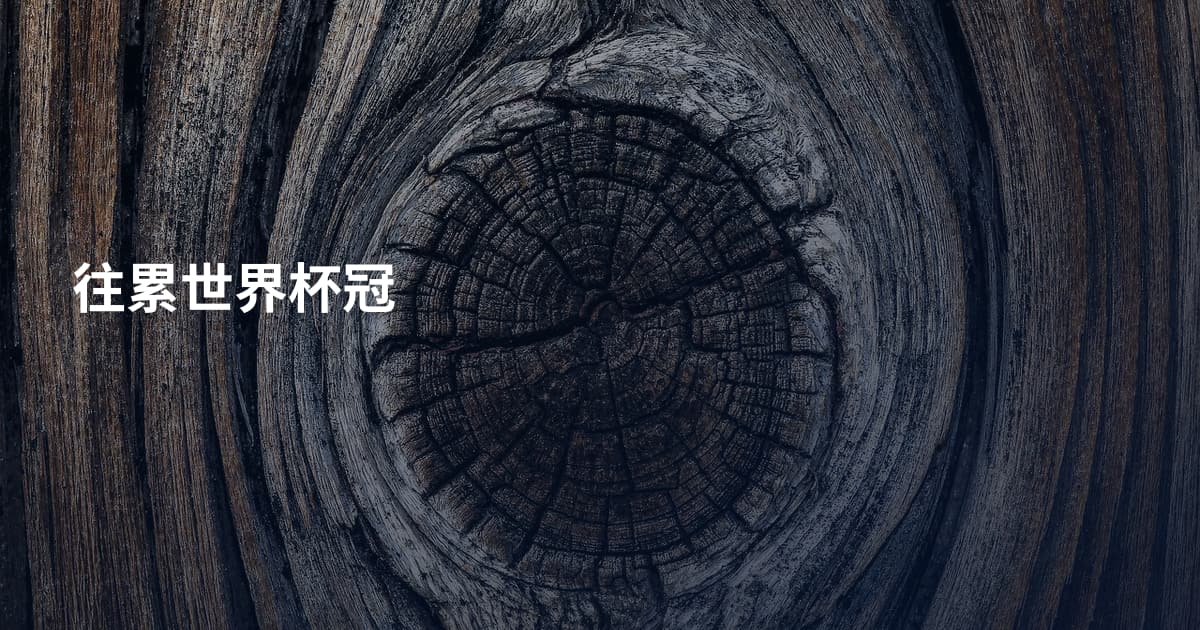 往累世界杯冠