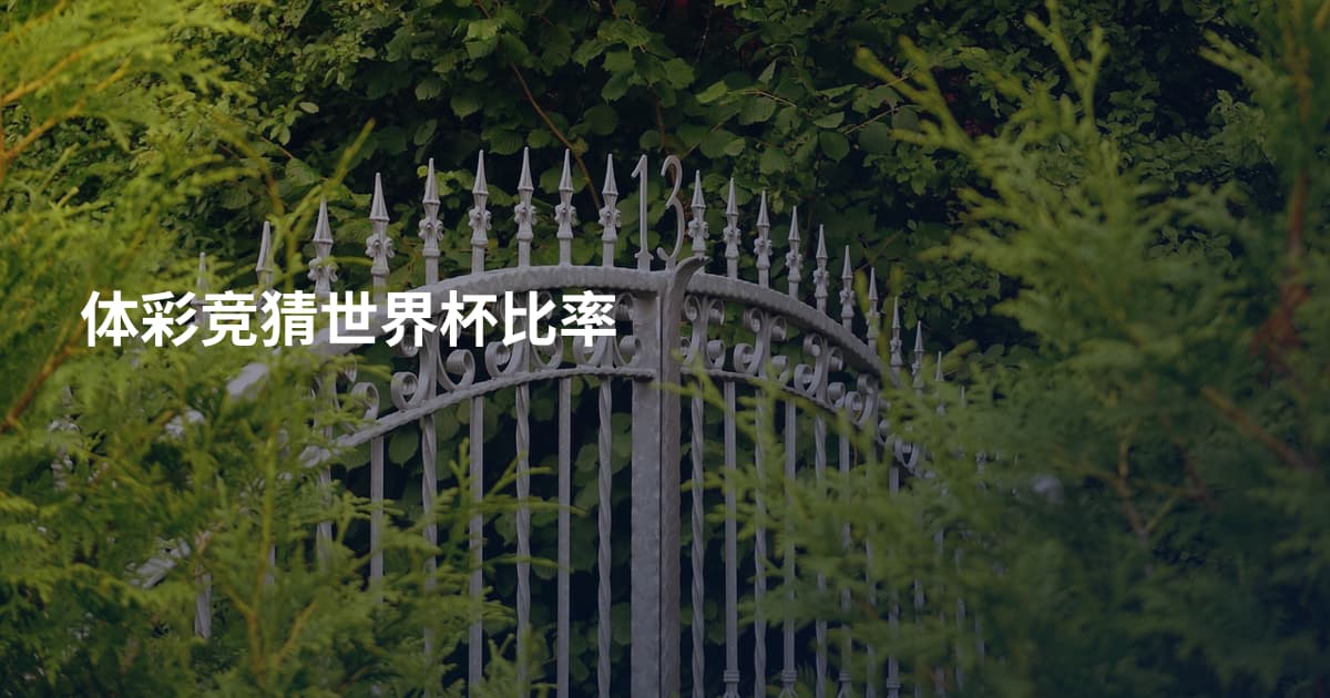 体彩竞猜世界杯比率