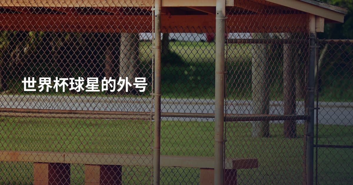 世界杯球星的外号