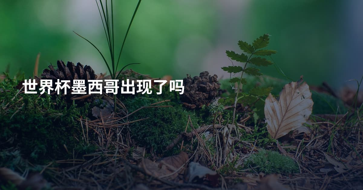 世界杯墨西哥出现了吗