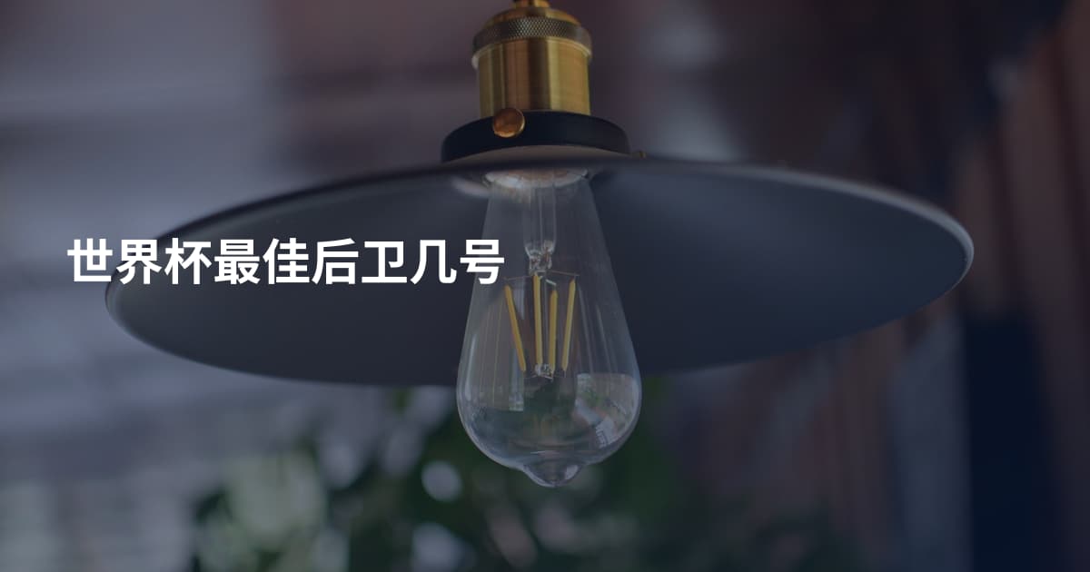 世界杯最佳后卫几号