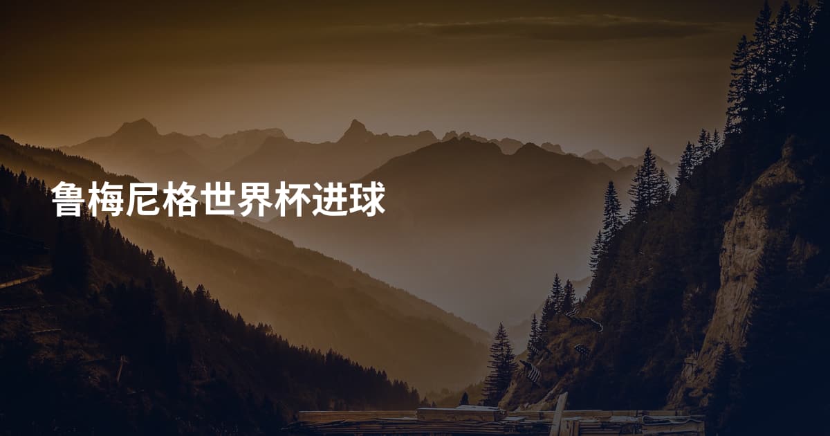 鲁梅尼格世界杯进球