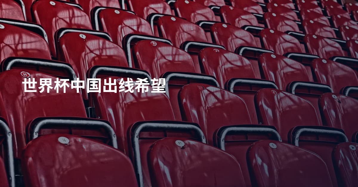 世界杯中国出线希望