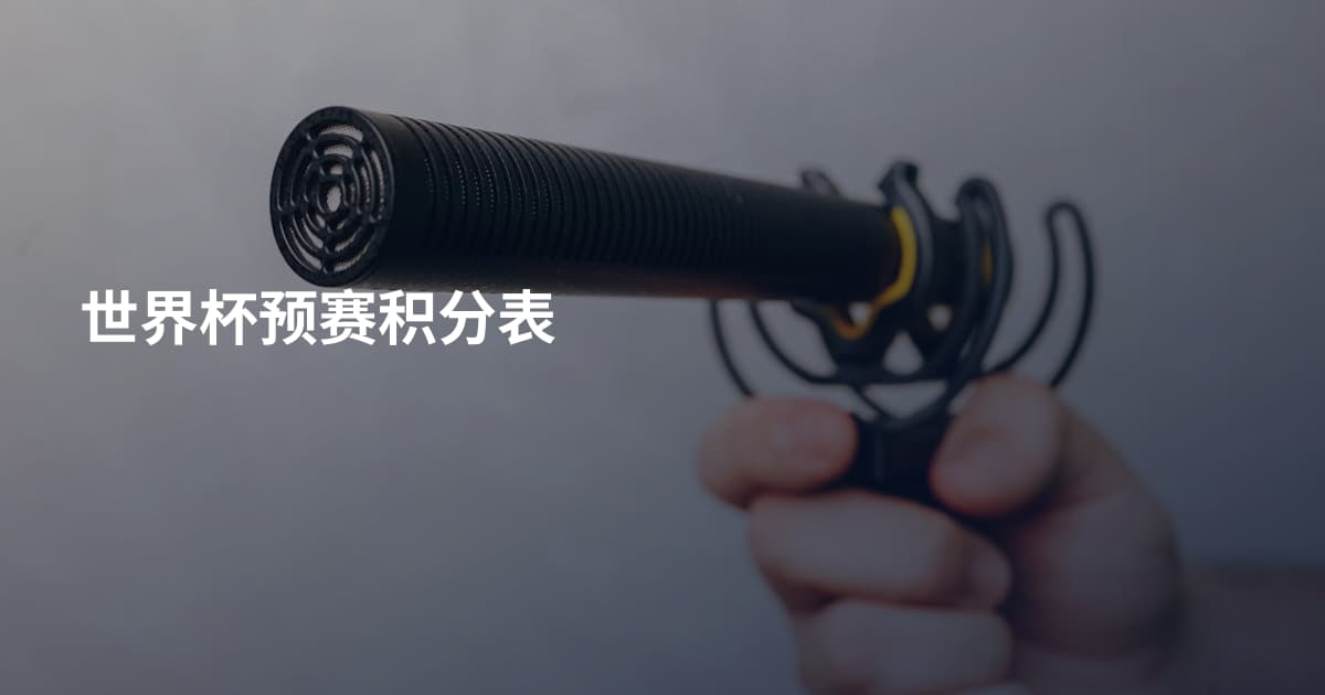 世界杯预赛积分表