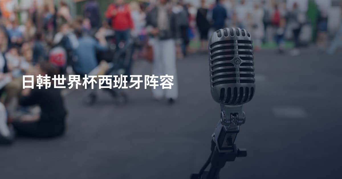 日韩世界杯西班牙阵容