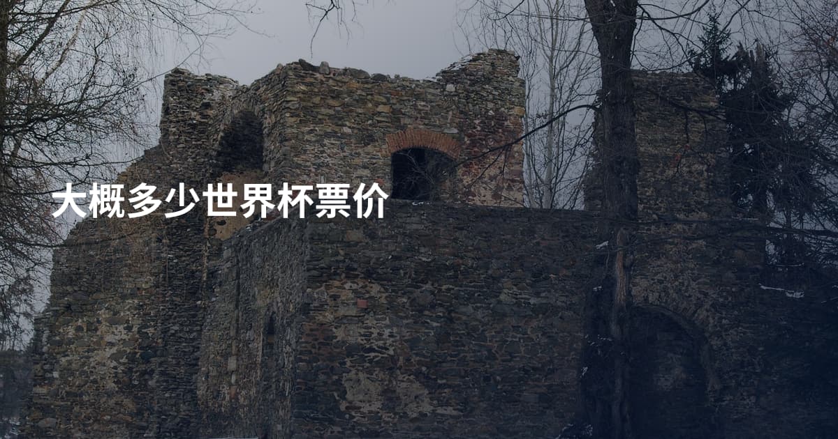 大概多少世界杯票价
