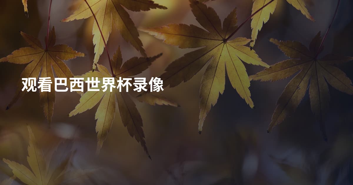 观看巴西世界杯录像