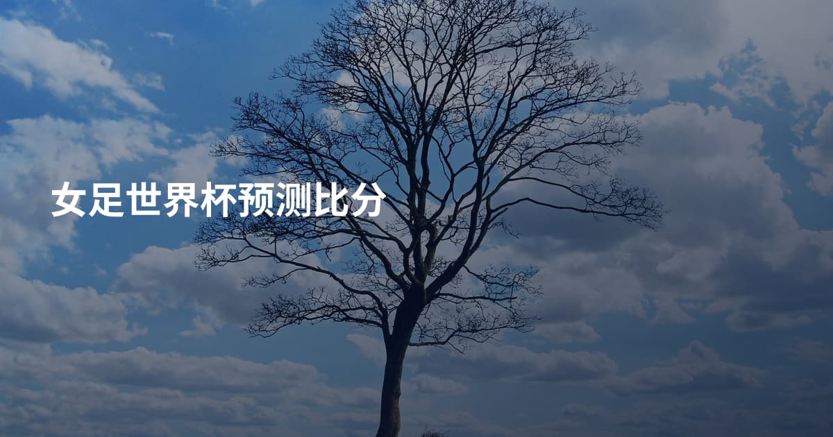 女足世界杯预测比分