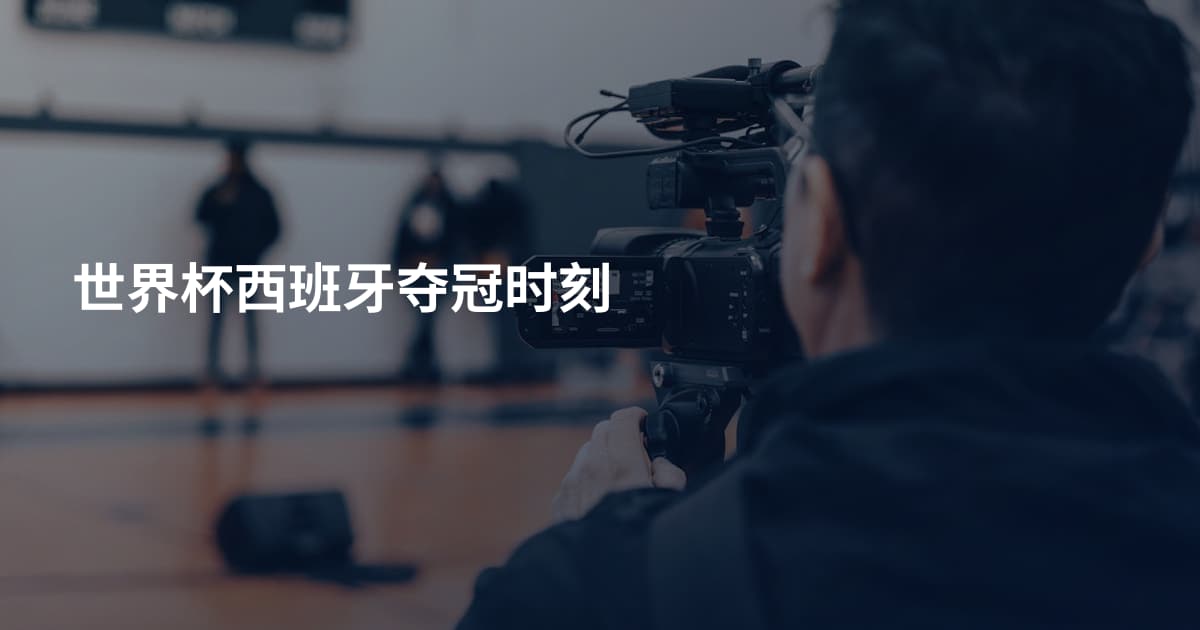 世界杯西班牙夺冠时刻