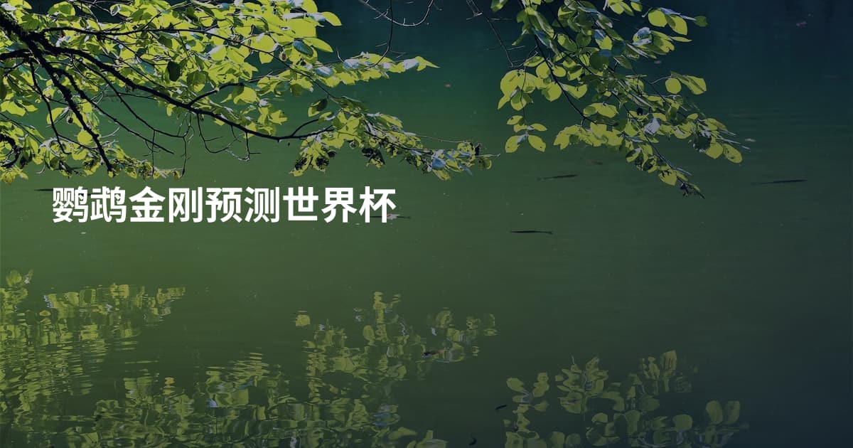 鹦鹉金刚预测世界杯