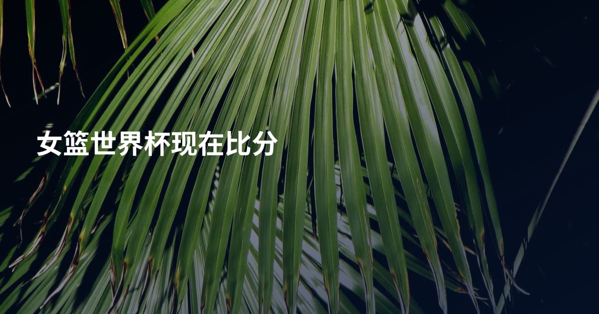 女篮世界杯现在比分