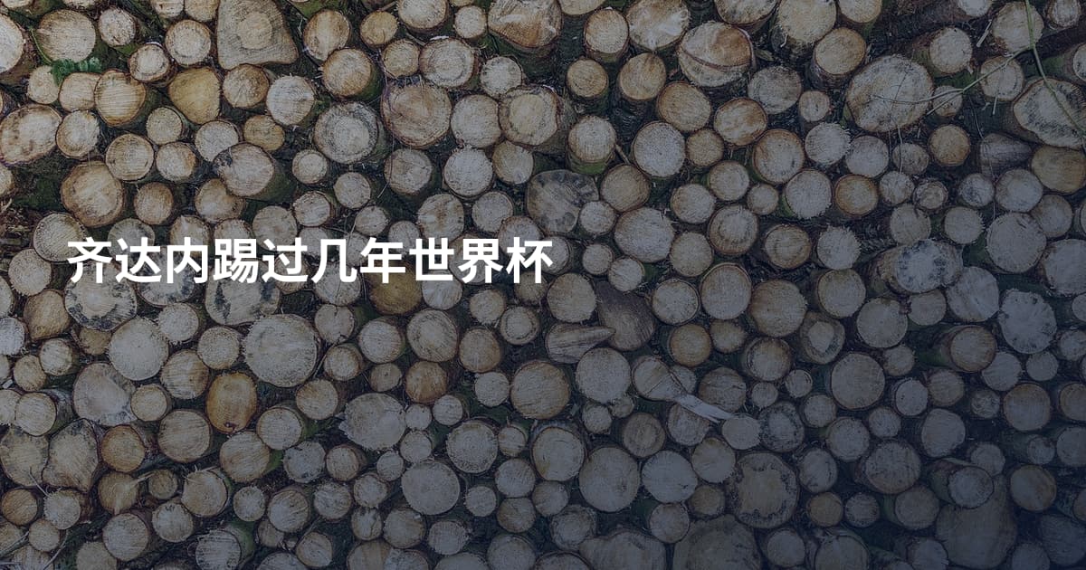 齐达内踢过几年世界杯