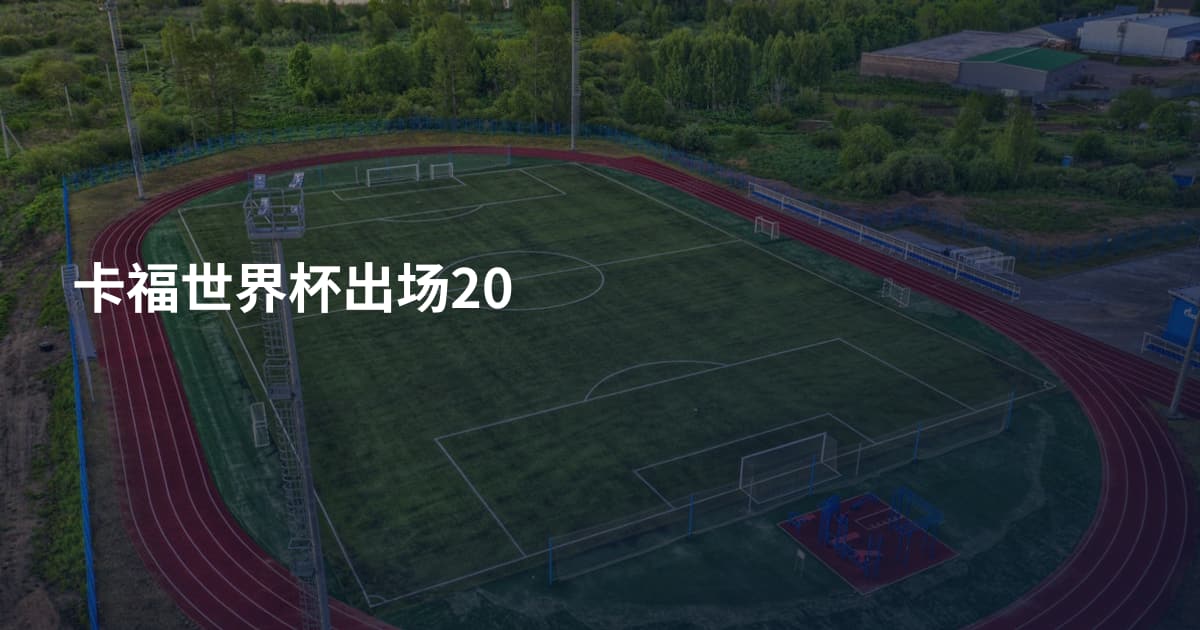 卡福世界杯出场20