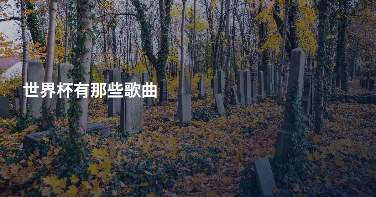 世界杯有那些歌曲
