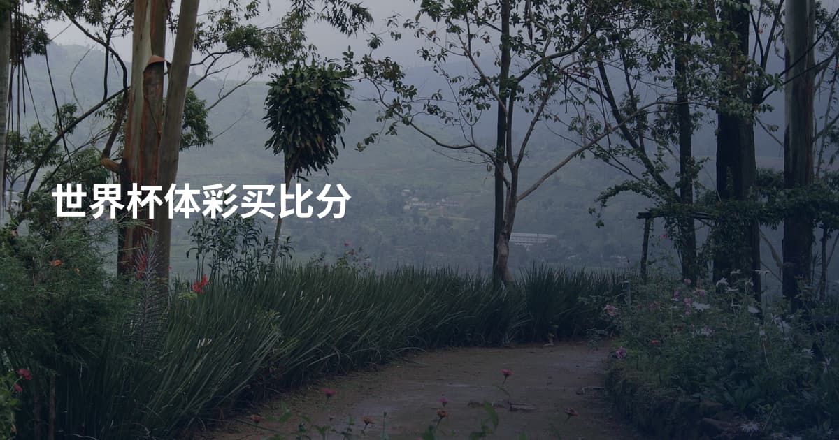 世界杯体彩买比分