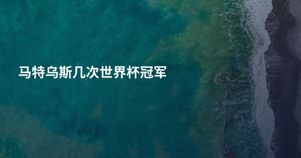马特乌斯几次世界杯冠军