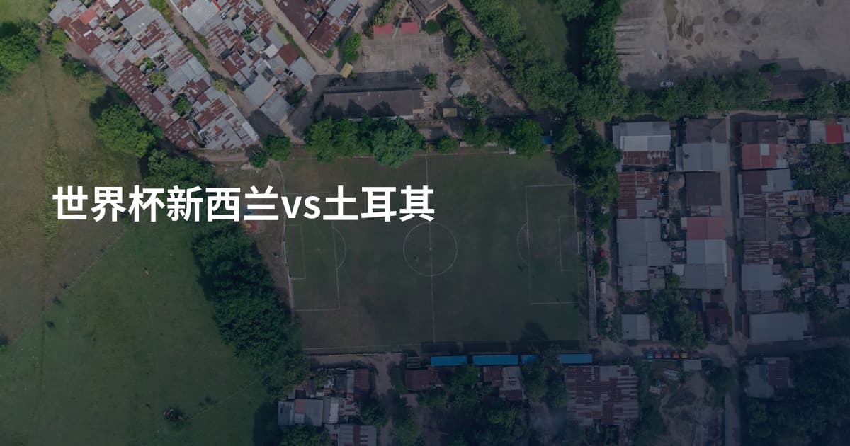 世界杯新西兰vs土耳其