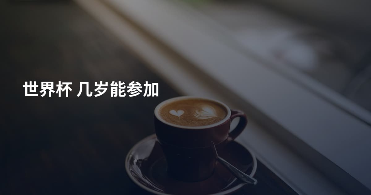 世界杯 几岁能参加