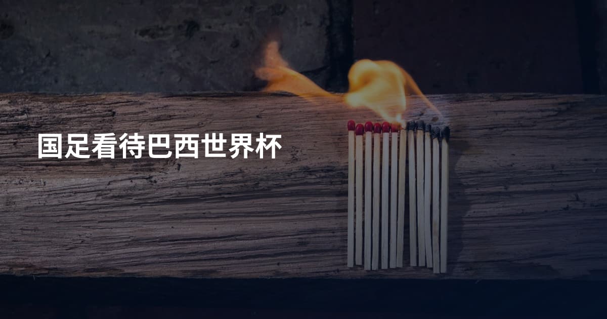 国足看待巴西世界杯