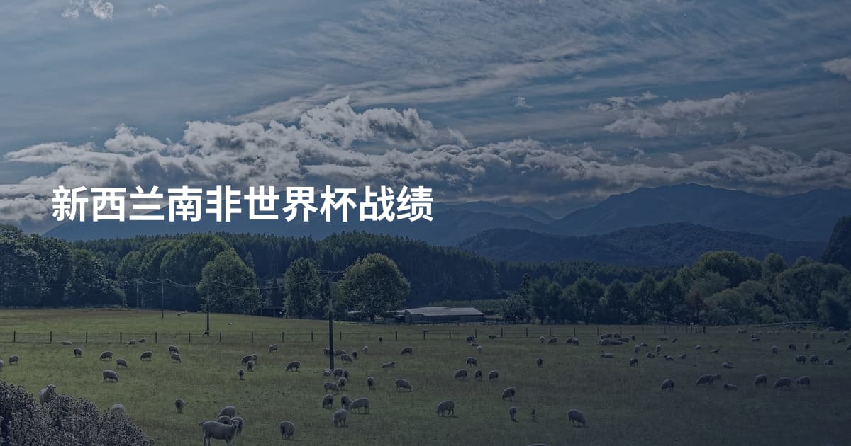 新西兰南非世界杯战绩