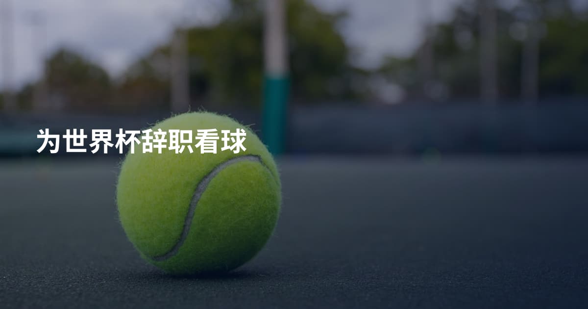 为世界杯辞职看球