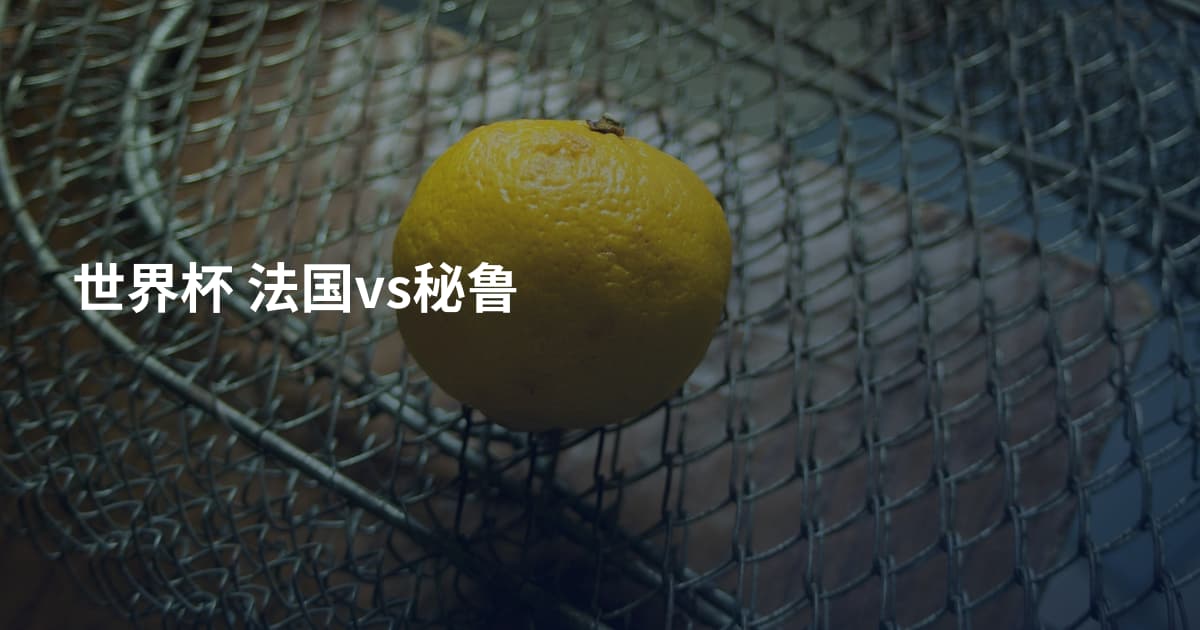 世界杯 法国vs秘鲁