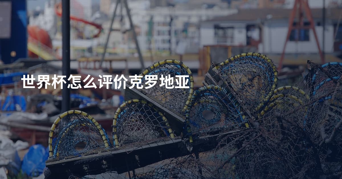 世界杯怎么评价克罗地亚