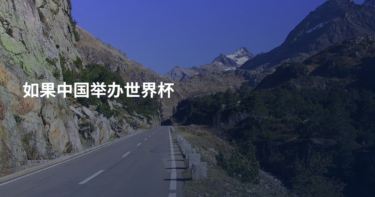 如果中国举办世界杯