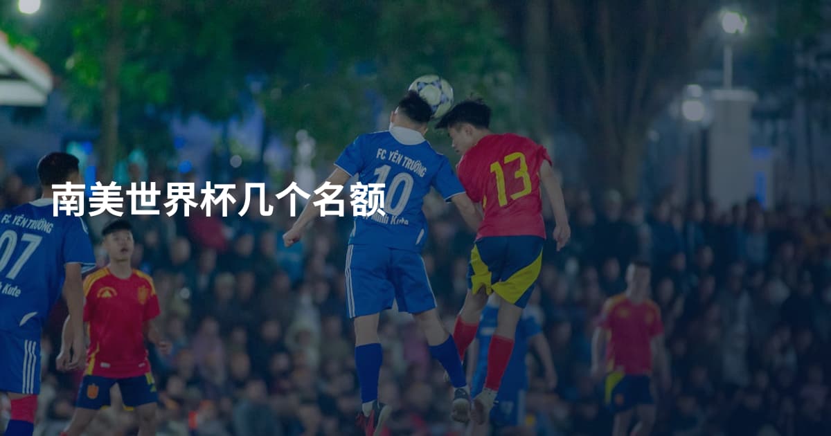 南美世界杯几个名额