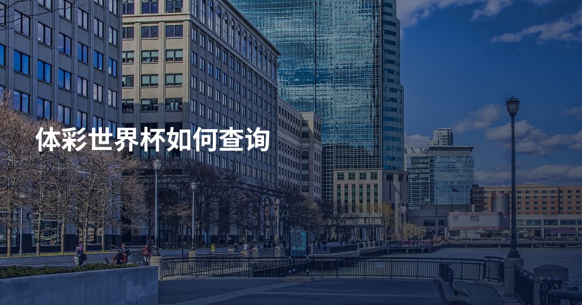 体彩世界杯如何查询