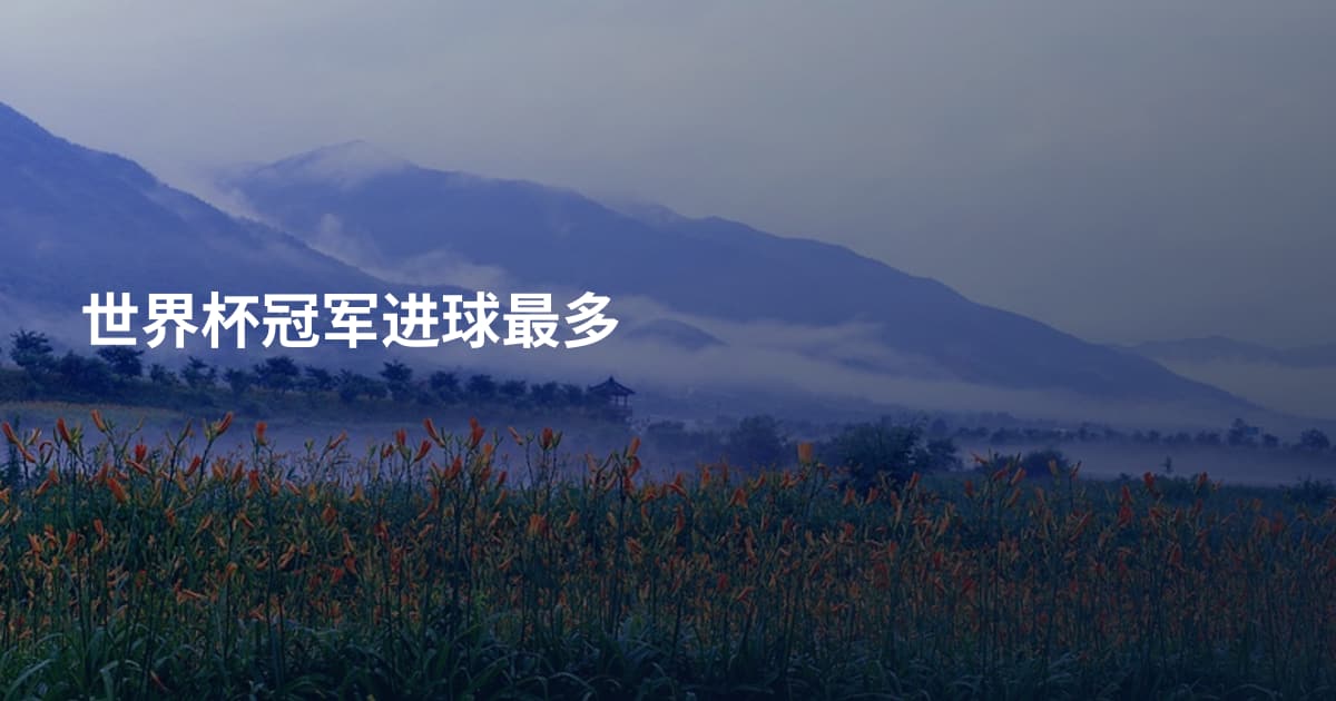 世界杯冠军进球最多