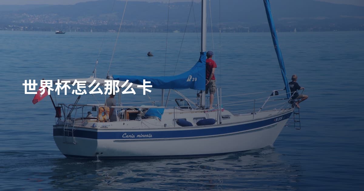 世界杯怎么那么卡