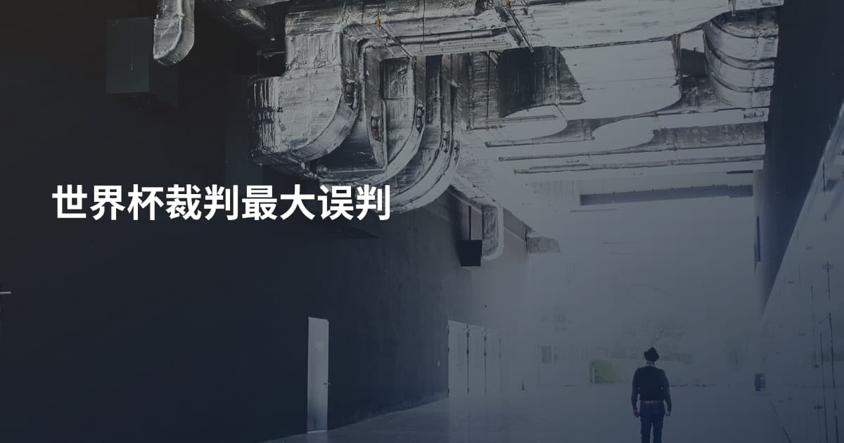 世界杯裁判最大误判