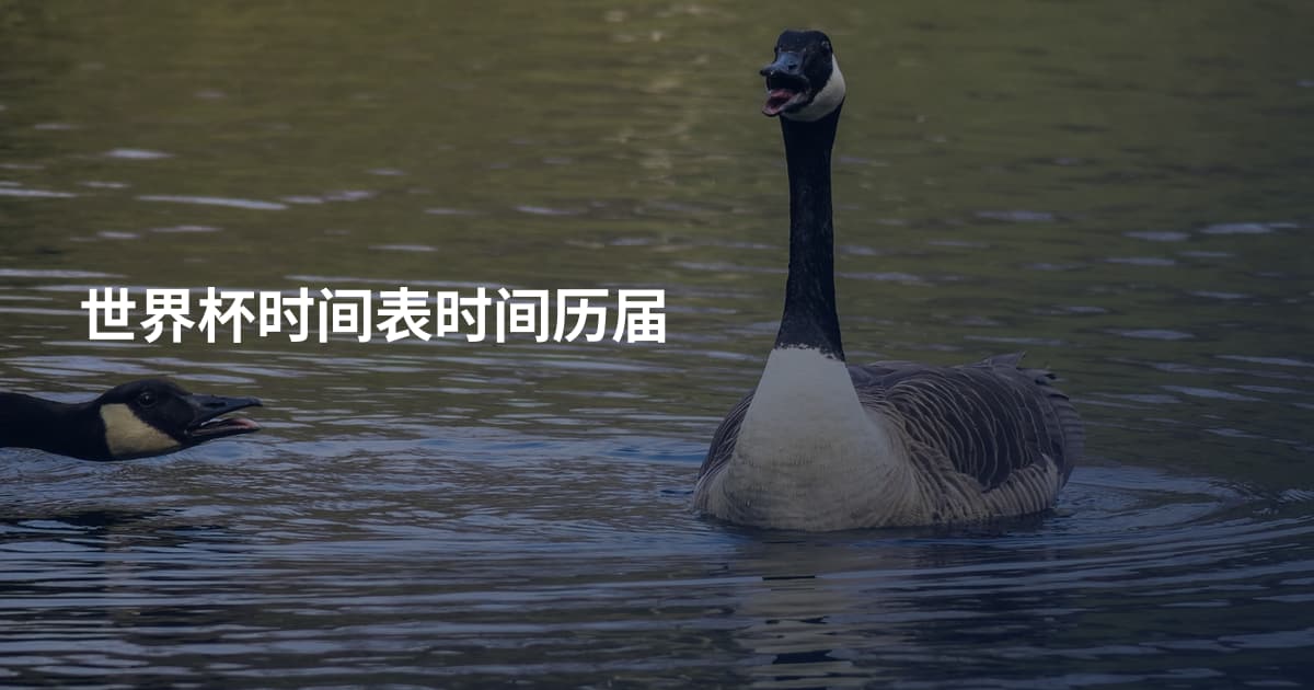 世界杯时间表时间历届