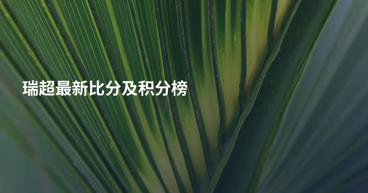 瑞超最新比分及积分榜