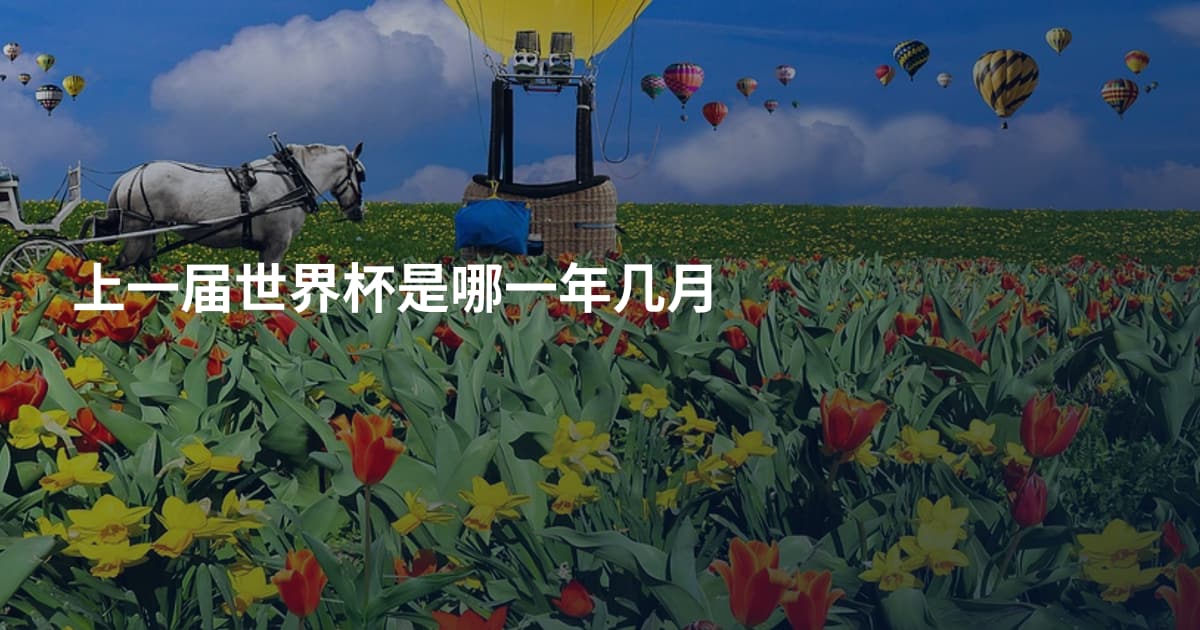 上一届世界杯是哪一年几月